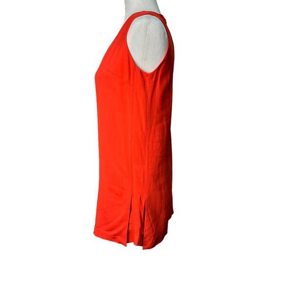 ROBERT RODREIGUEZ Womens 2 Orange V-Neck Keyhole Sleeveless Illusion Mini Dress - Picture 4 of 8